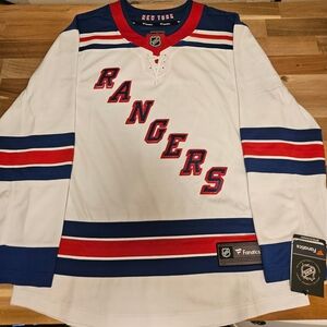 Fanatics Rangers Jersey - White, Red, Blue